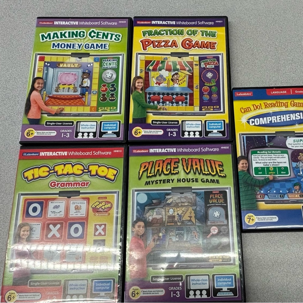 Lakeshore Interactive Whiteboard Software Educational Games Set